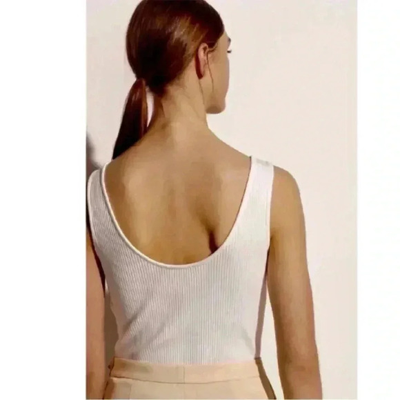 NWT Large Vince Ribbed‎ Bodysuit - White - Picture 4 of 10